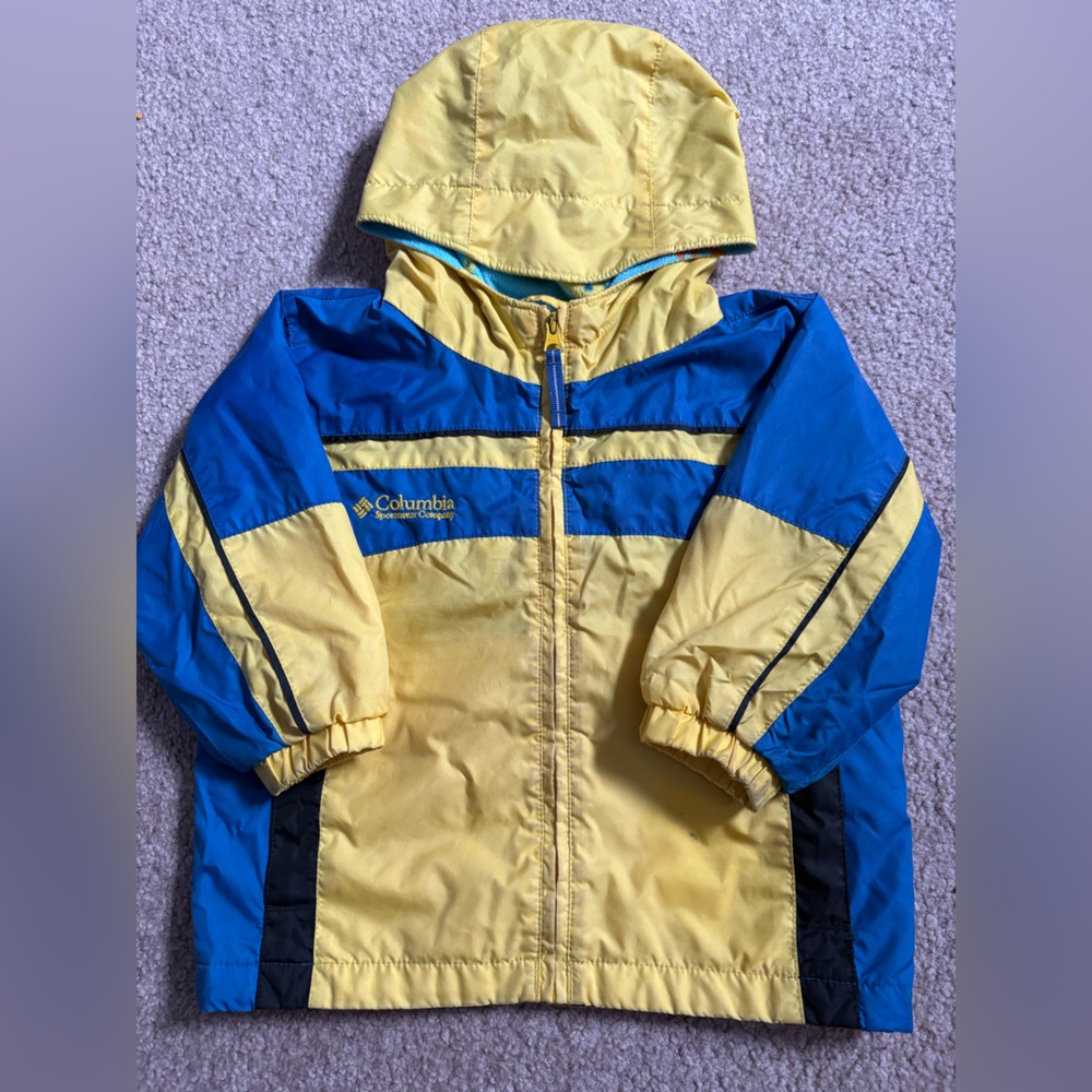 Columbia Blue and Yellow Outdoor Jacket
